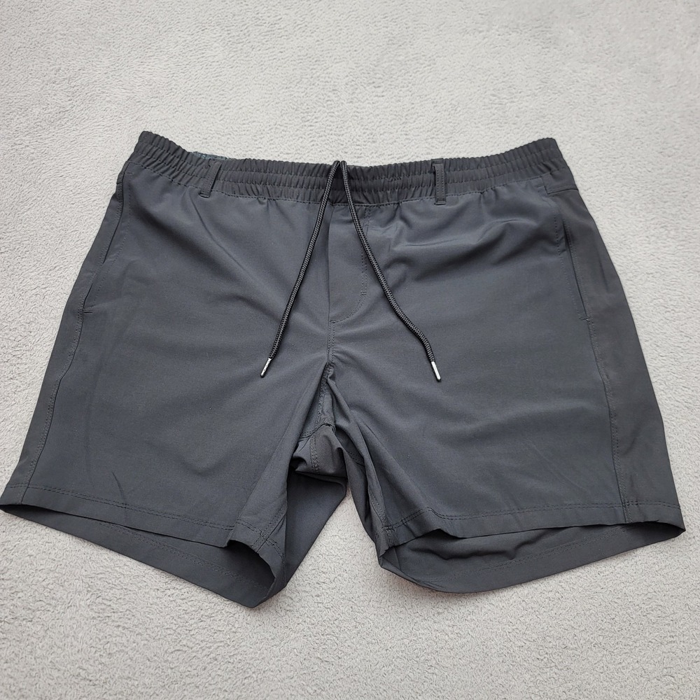 Birdie Bound Shorts Mens XL Black Stretch Golf Swim Quick Dry Pockets Zipper